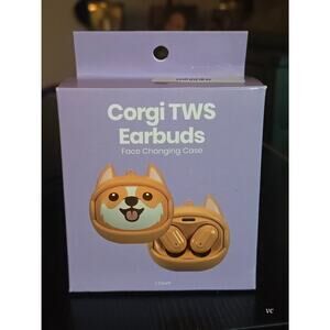 Corgi TWS Wireless Earbuds with Face Changing Case Bluetooth Headphones